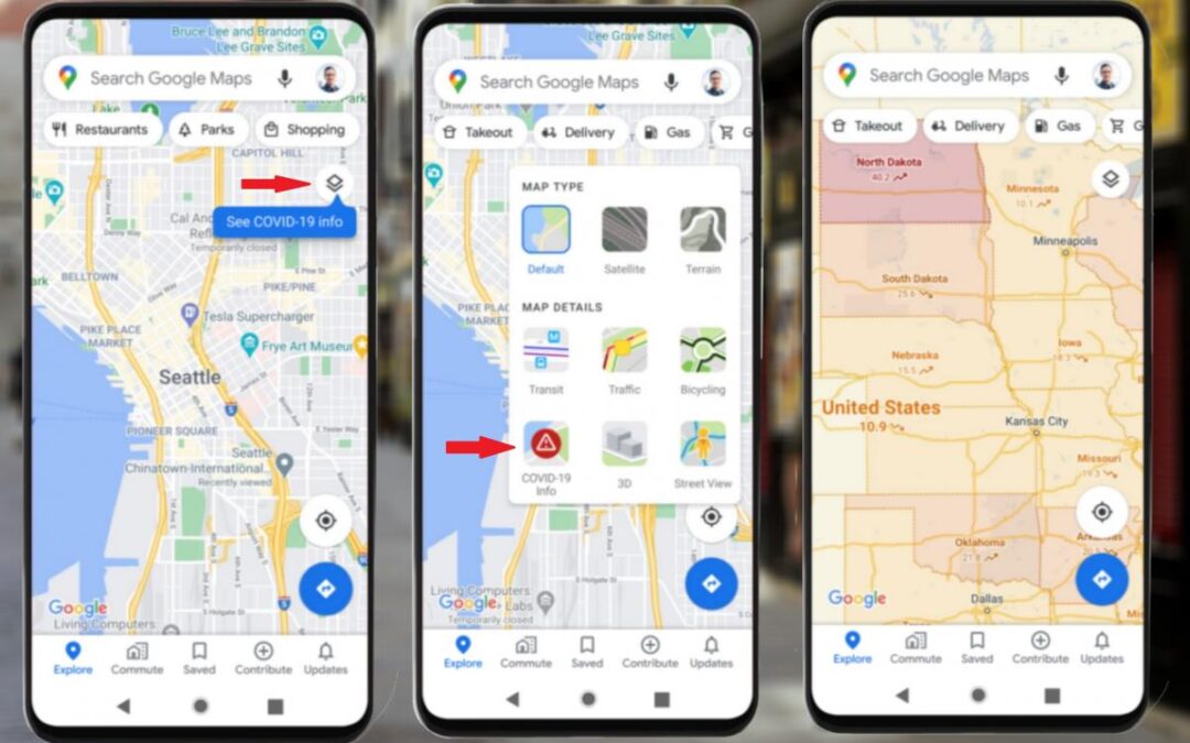 Google Maps mostrará el número total de contagiados de COVID-19 en una zona determinada