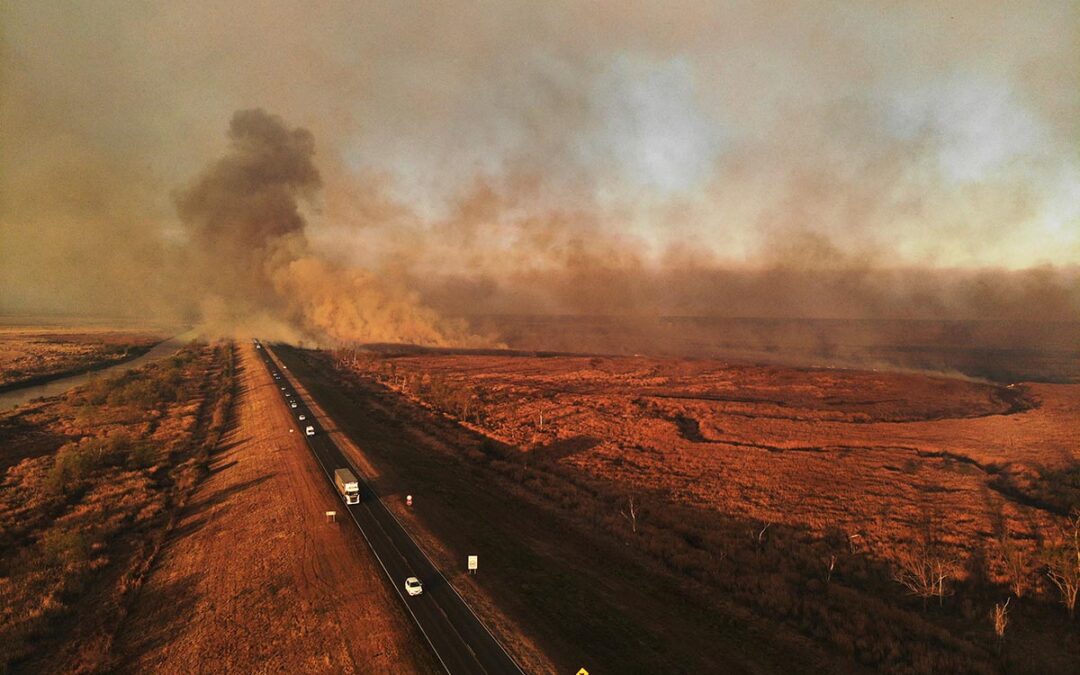 EL FUEGO LLEGÓ A LAS ISLAS DE ESCOBAR