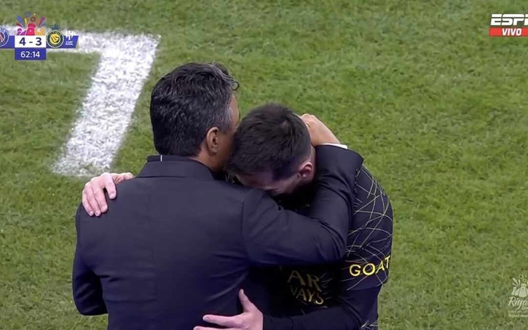 MESSI Y GALLARDO SE ENCONTRARON EN UN PARTIDO DE LUJO EN ARABIA